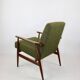 Armchair 'Lis', 1970s olive boucle, design by Henryk Lis - 2 pieces available