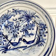 Decorative plate ceramic birds