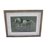 Draught horse signed Elsa Desportes
