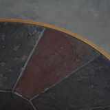 Danish coffee table from the mid-20th century, wooden frame and ceramic tiled top.