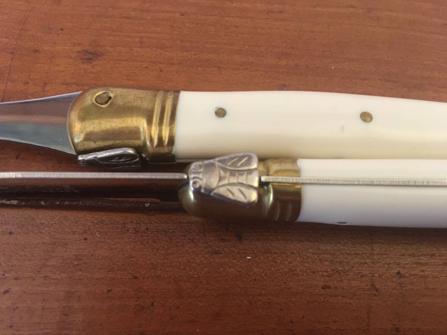 Vintage Laguiole knife set.