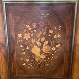 Napoleon III sideboard, rosewood and floral marquetry, 19th century