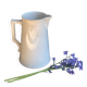Old Digoin and Sarreguemines shabby white jug