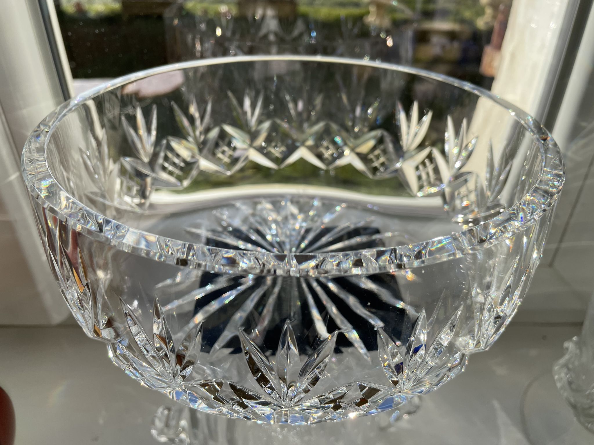 Crystal de Sèvres salad bowl in cut crystal