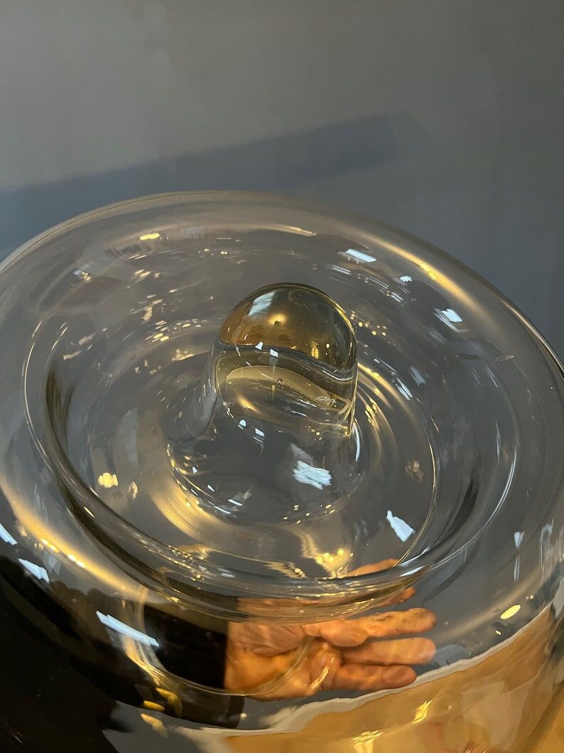 Vintage glass pendant lamp Doria Leuchten