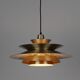 Vintage Swedish Pendant Lamp by Carl Thore, 1960s, Scandinavian Mid-Century