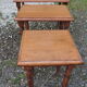 3 oak trundle tables
