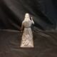 Statuette of a woman in gilded cast iron (Joan of Arc?)