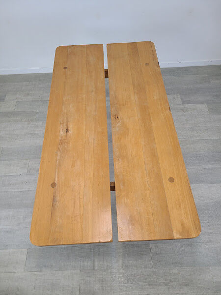 Table "grain de café" vintage années 60