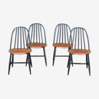 Series of 4 chairs by Svensk Tillverkning