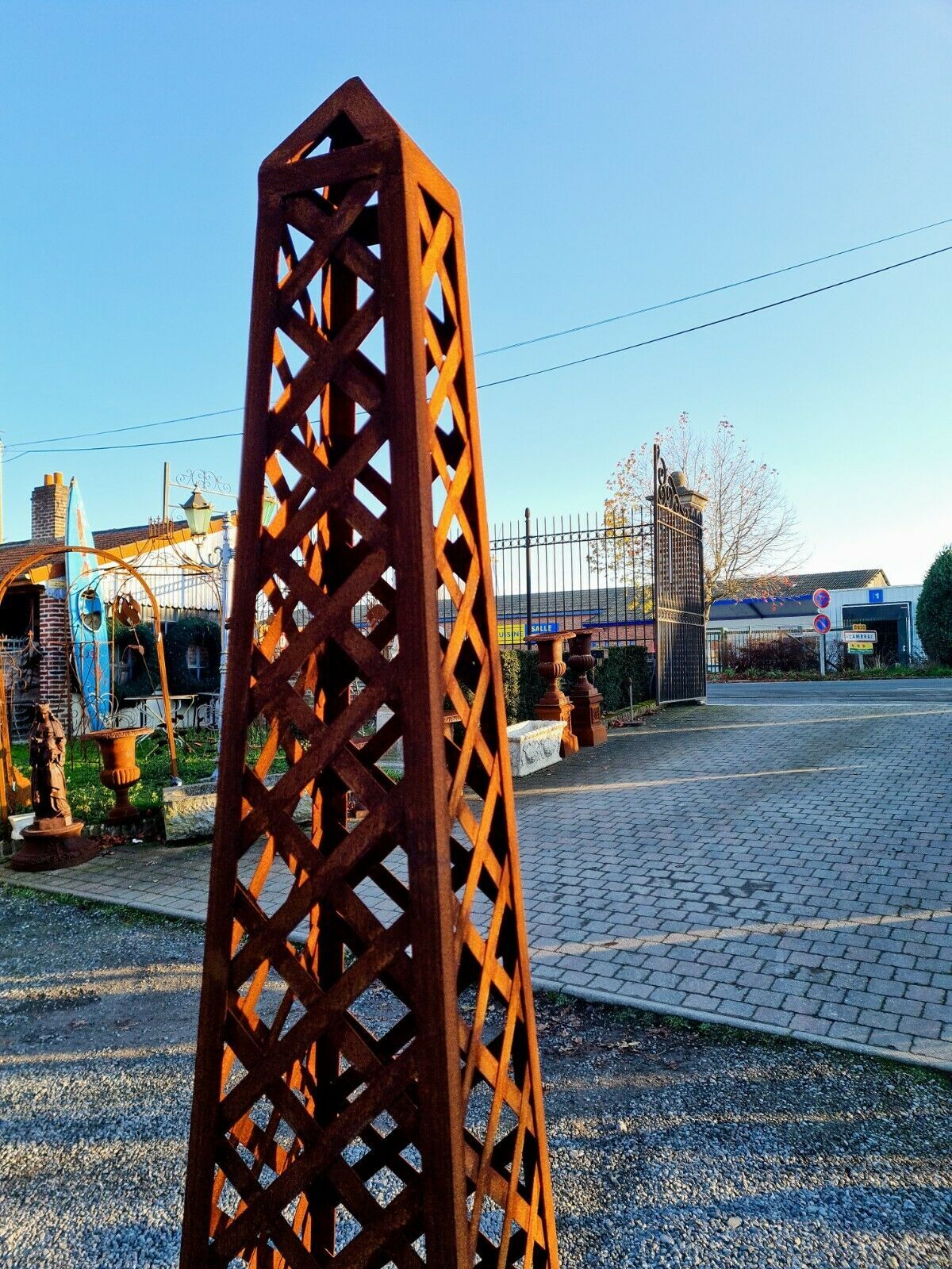 Wrought iron column