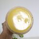 Water pitcher yellow ceramic, 1960s vintage French