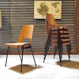 Set of 6 stackable chairs Baumann Manhattan