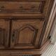 Solid oak corner cabinet
