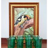 Verres Huile Lesieur Mid-Century - Lot de 8