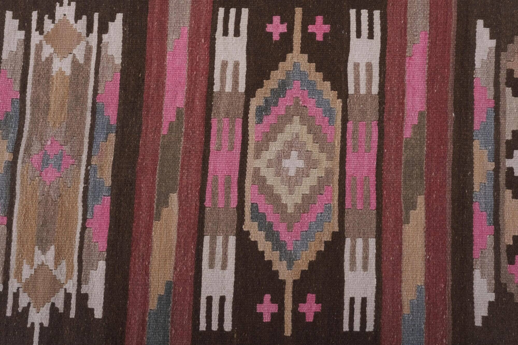 Vintage Turkish hallway rug 75x625 cm