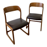 Pair of Baumann Sleigh chairs