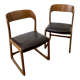 Pair of Baumann Sleigh chairs