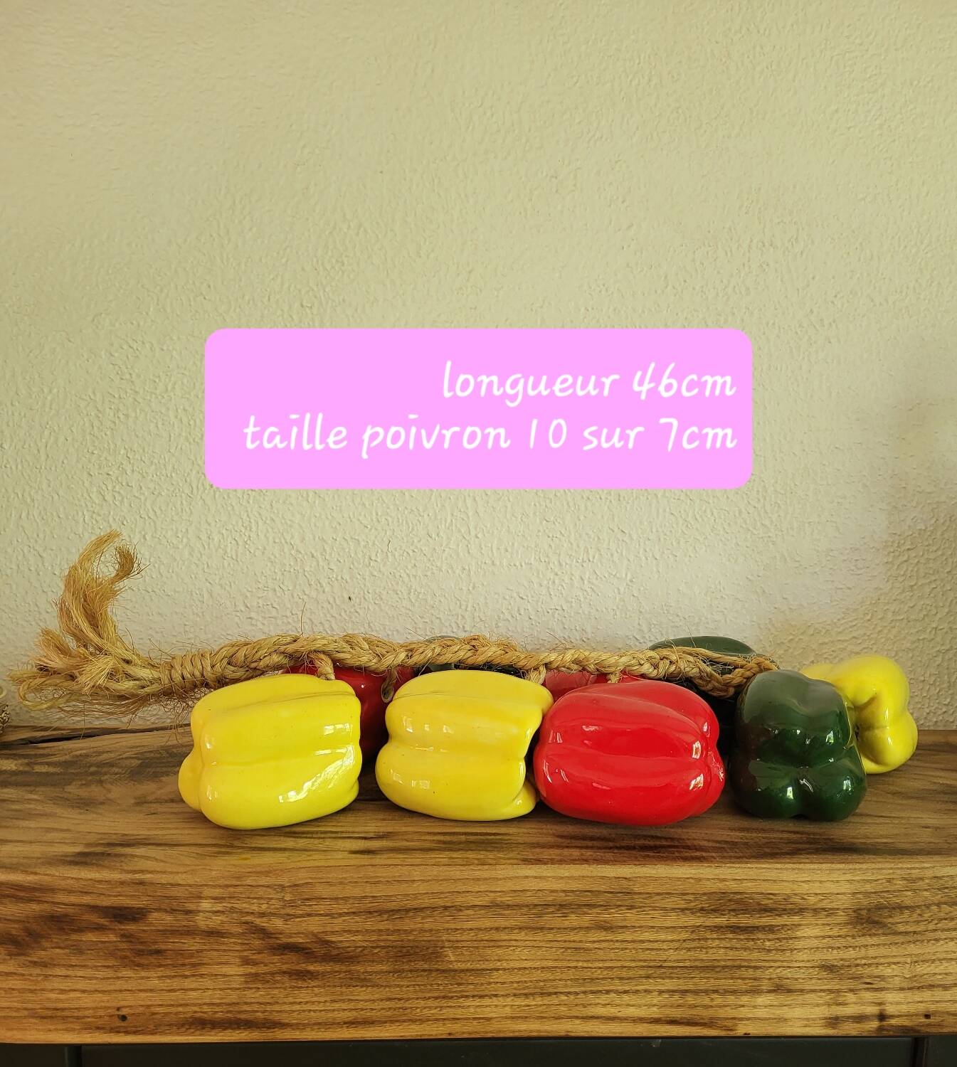 Cluster of ceramic peppers