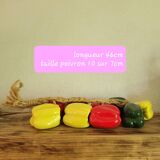 Cluster of ceramic peppers