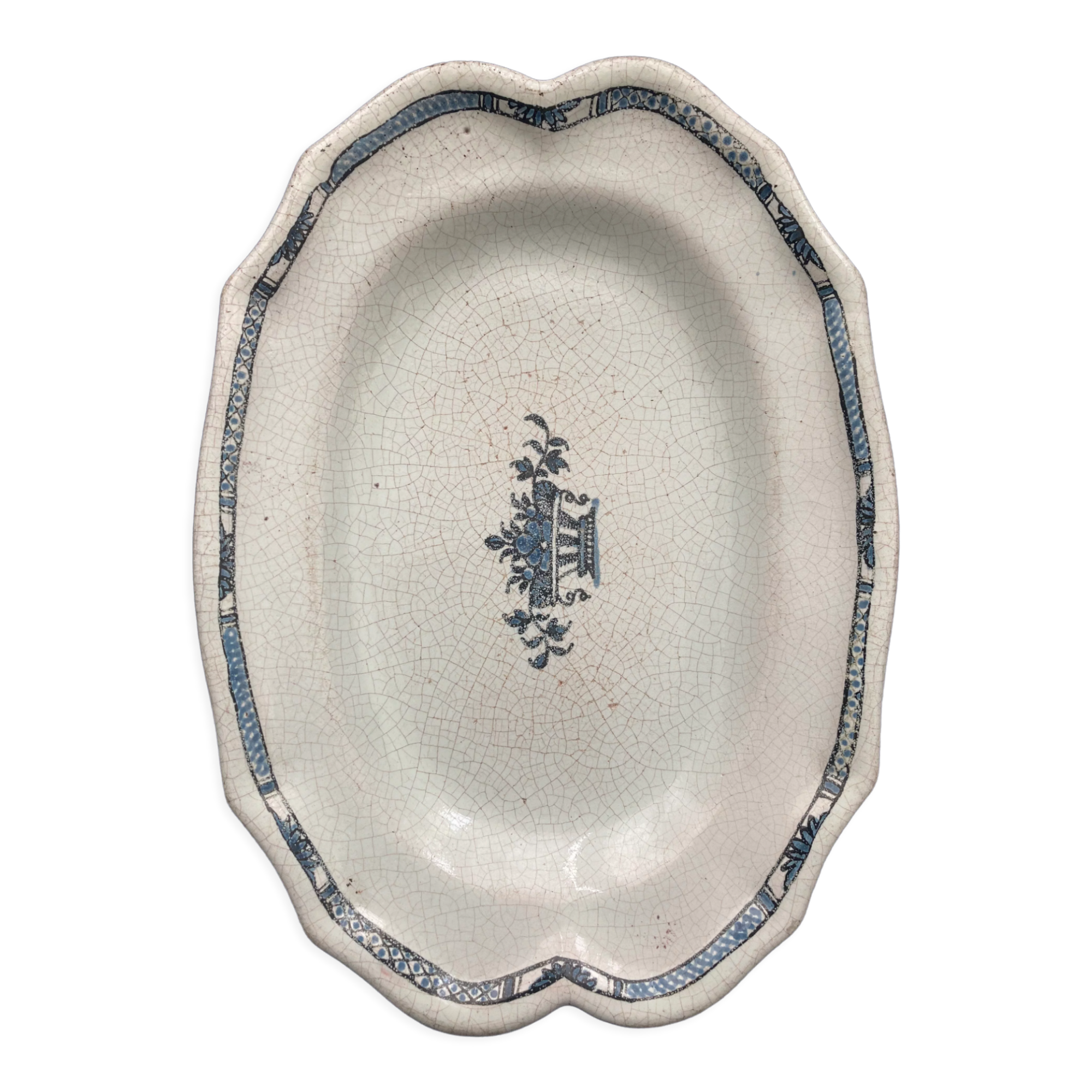 Brown ass earthenware dish Forges Les Eaux, early 19th century