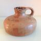 Flat vase in brown 60s-70s