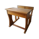 Child desk in solid pine 70s