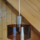 Smoked plexiglass chandelier 1970s