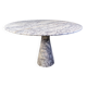 Vintage round marble dining table, 1970s