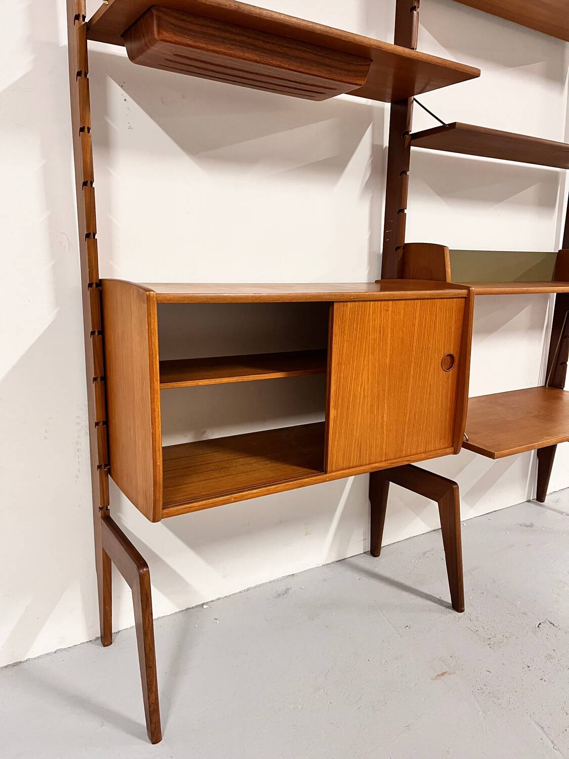 Teak library from the 1960s, Norway