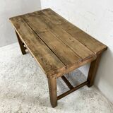 Solid wood farm table