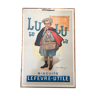 Carton publicitaire petit écolier Lu Lefèvre-Utile Firmin Bouisset