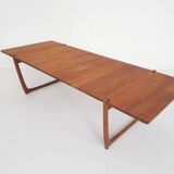 Large teak coffee table by Peter Hvidt and Orla Molgaard Nielsen model FD 575 for France and Son