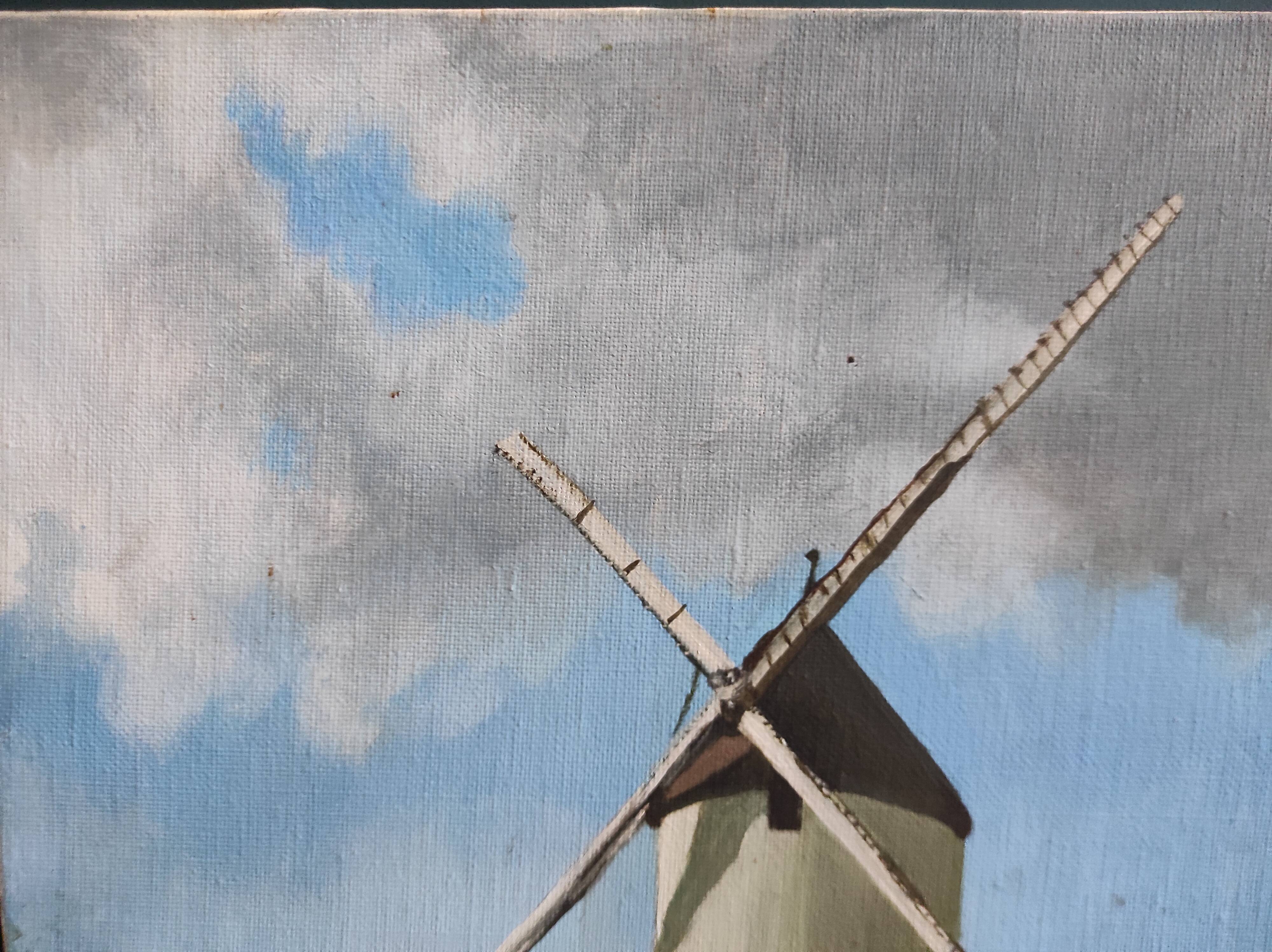 French vintage oil painting, signed L. Nöel