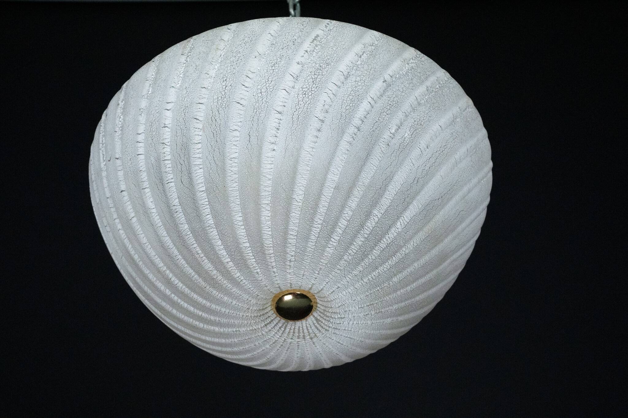 Barbini Murano Glass Ceiling lamp, Italy 1980s