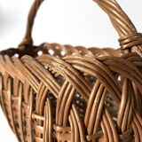 Vintage woven wicker children's basket