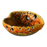 Ashtray in Fat Lava, yellow, 1970 - 15 x 5.5 cm