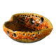 Ashtray in Fat Lava, yellow, 1970 - 15 x 5.5 cm