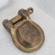 Clevis armrest ashtray in solid brass, nautical, 1950s/60s