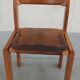 Chaises en orme et cuir, 80's