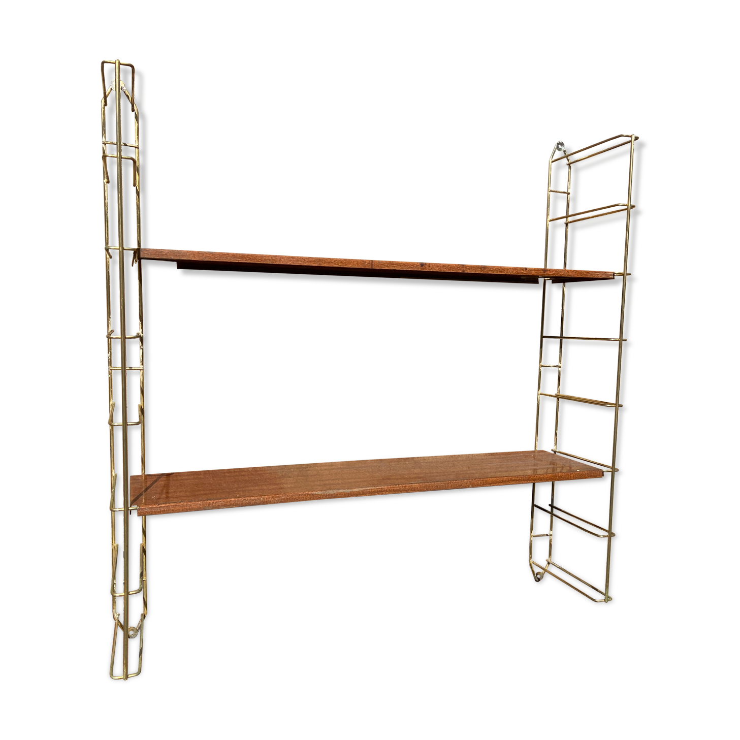 old industrial metal shelf Scandinavian shelf String 1960