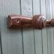 Small antique wooden wall coat rack.