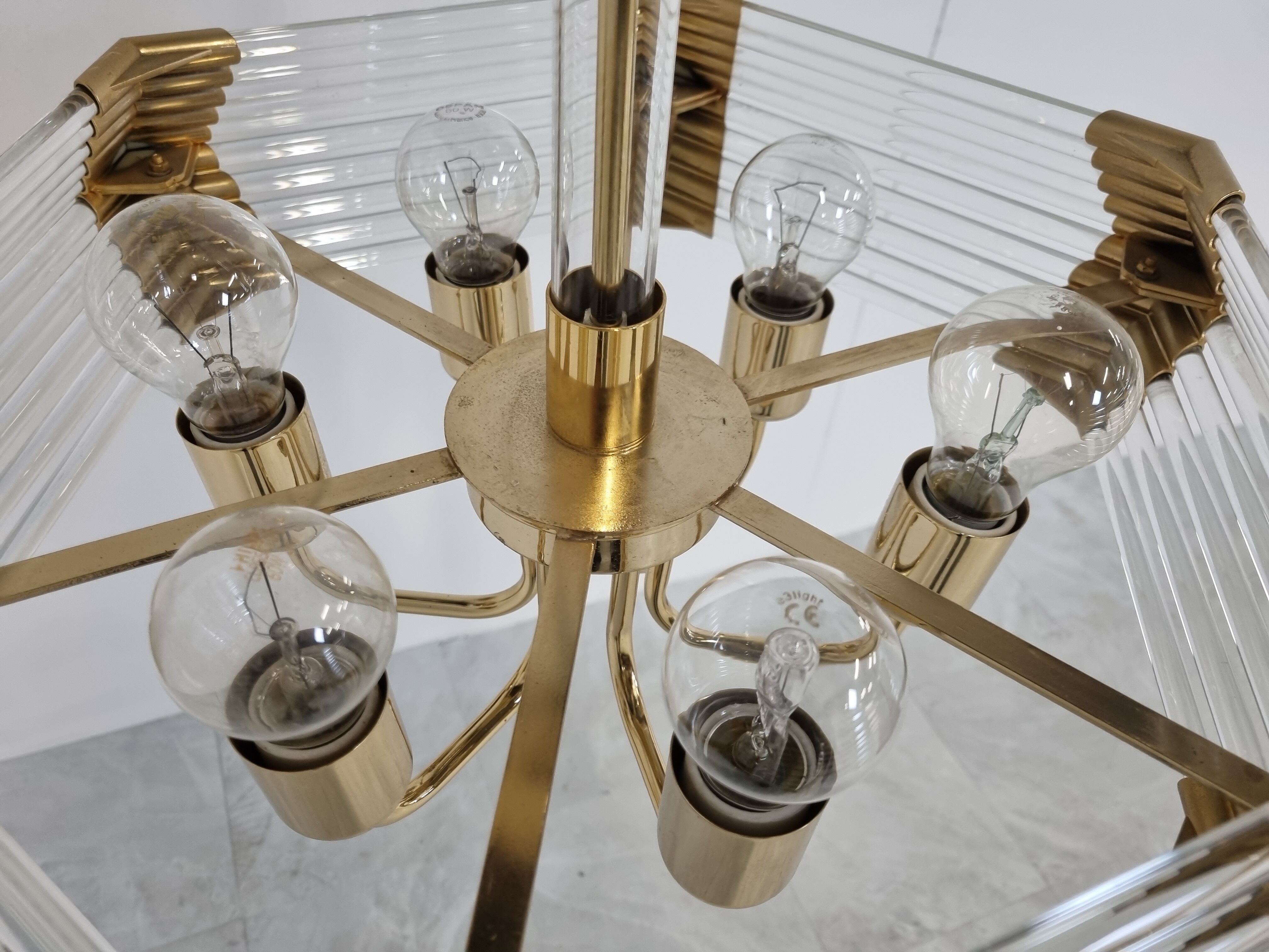 Vintage crystal Chandelier by Bakalowits & Sohne , 1980's