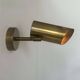 Vintage adjustable wall light, solid perforated brass, France 1960