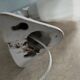 Art deco bathroom wall light
