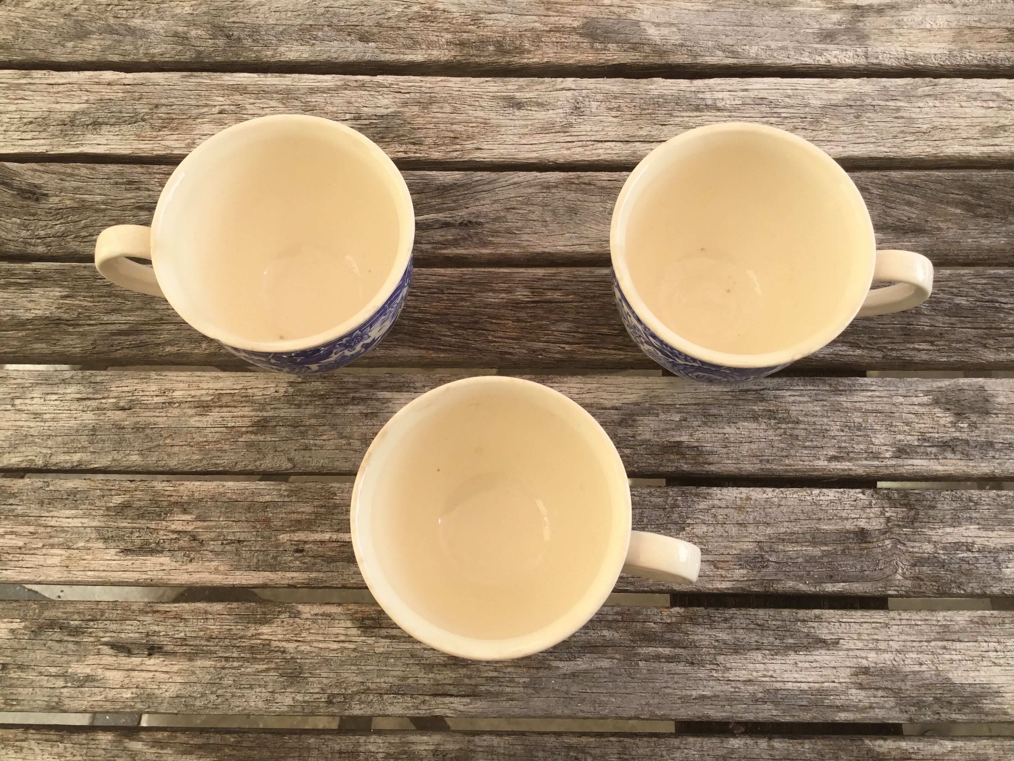 Old Villeroy and Boch "Burgenland" tea cups