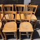 (Lot) 9 chaises bistrot vintage