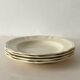 Set of 5 flat plates Sarreguemines – White earthenware – Bor
