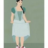 Feet on the ground, art print 13x18 cm, numbered and signed