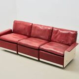Dieter Rams 620 Series Leather Sofa for Vitsoe 1962